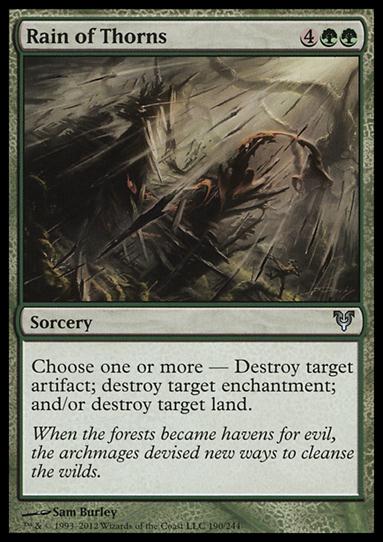 Magic the Gathering: Avacyn Restored (Base Set) card 190 Rain of Thorns