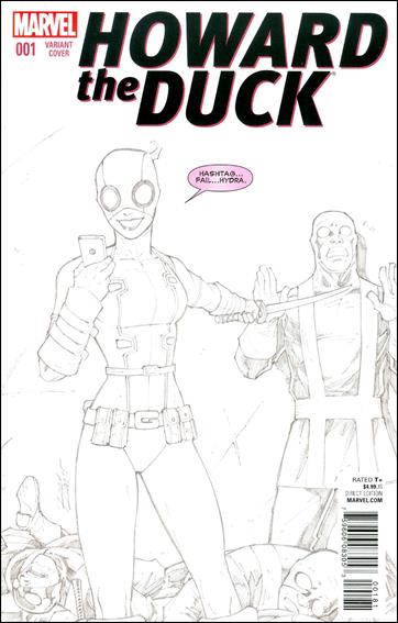 Howard the Duck (2016) issue 1-I Ron Lim Gwenpool Sketch Cover (2nd Printing)