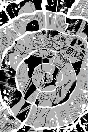Vampirella / Red Sonja issue 6-N Leonardo Romero 1:25 Black & White Virgin Cover