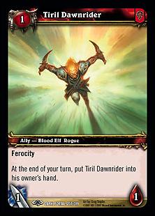 World of Warcraft: Through the Dark Portal (Base Set) card 237 Tiril Dawnrider
