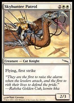 Magic the Gathering: Mirrodin (Base Set) card 22 Skyhunter Patrol