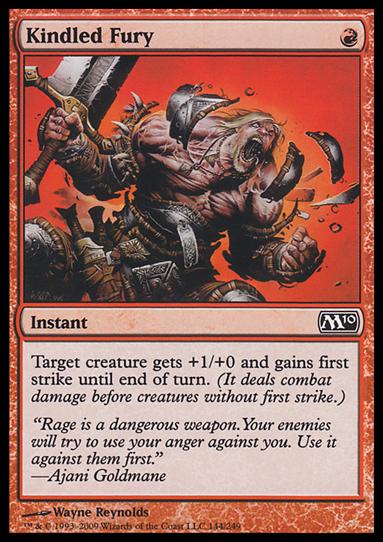Magic the Gathering: 2010 Core Set (Base Set) card 144 Kindled Fury
