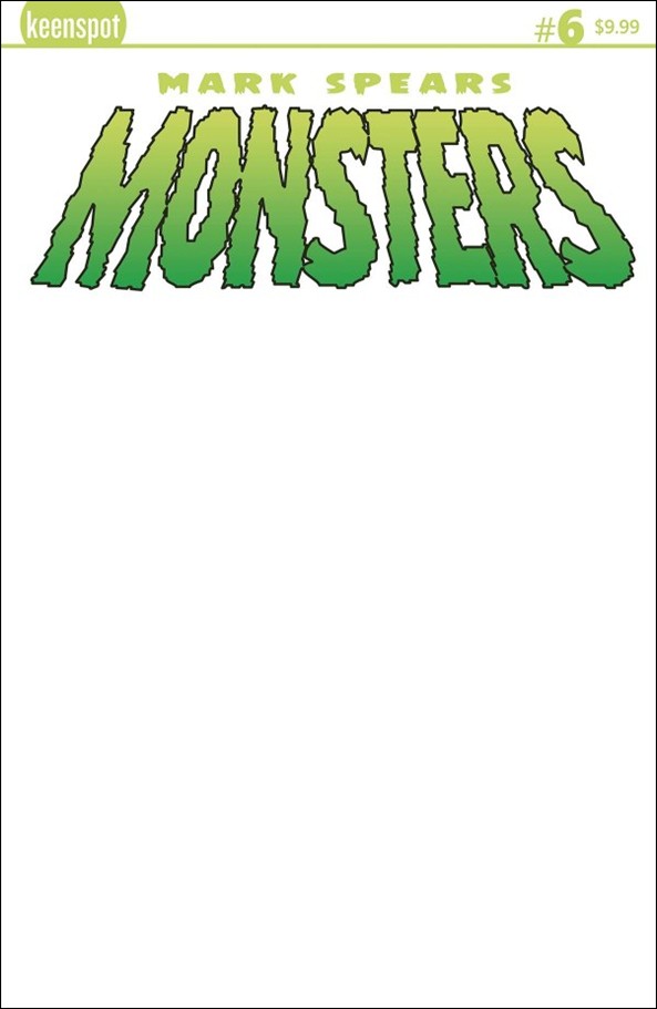 Mark Spears Monsters issue 6-E Blank Sketch Cover