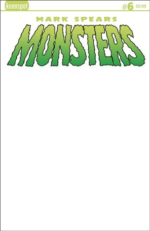 Mark Spears Monsters issue 6-E Blank Sketch Cover