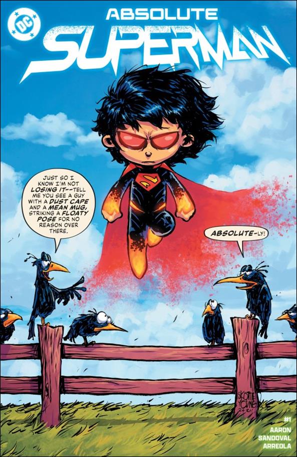 Absolute Superman issue 1-K Retailer Exclusive Skottie Young Cardstock Cover