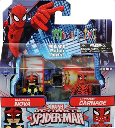 Marvel Minimates (Exclusives) figure 125 Ultimate Nova and Ultimate Carnage