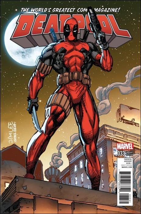 Deadpool (2016) issue 33-C Jim Lee X-Men Trading Card Cover