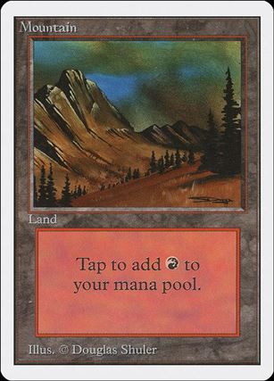 Magic the Gathering: Unlimited (Base Set) card 291-C Mountain