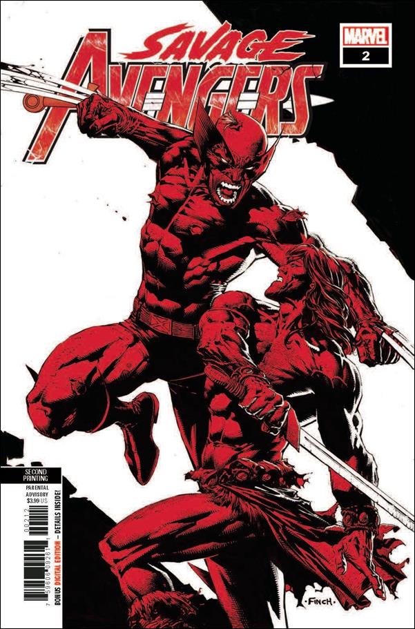 Savage Avengers (2019) issue 2-F David Finch Red Cover (2nd Printing)