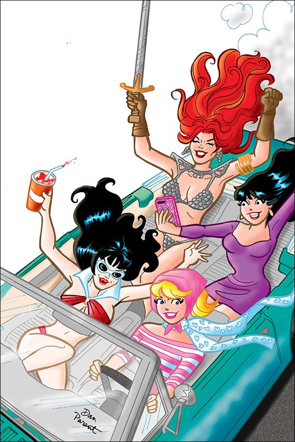 Red Sonja and Vampirella Meet Betty and Veronica issue 4-J Dan Parent 1:40 Virgin Cover
