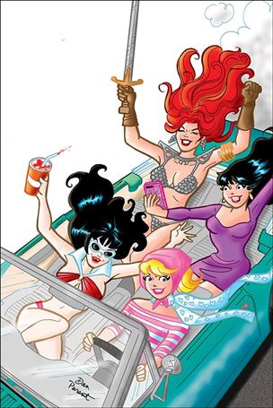 Red Sonja and Vampirella Meet Betty and Veronica issue 4-J Dan Parent 1:40 Virgin Cover