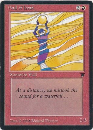 Magic the Gathering: Legends (Base Set) card 170 Wall of Heat