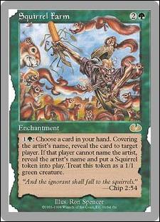 Magic the Gathering: Unglued (Base Set) card 66 Squirrel Farm