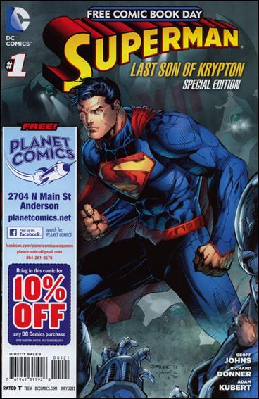 Superman: The Last Son of Krypton FCBD Special Edition issue 1-S Planet Comics Cover