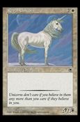 Magic the Gathering: Portal (Base Set) card 22 Regal Unicorn
