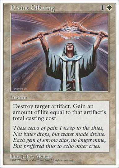 Magic the Gathering: 5th Edition (Base Set) card 27 Divine Offering