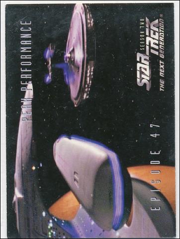 Star Trek: The Next Generation - The Episode Collection Season Two (Base Set) card 197 Peak Performance, Episode 47B