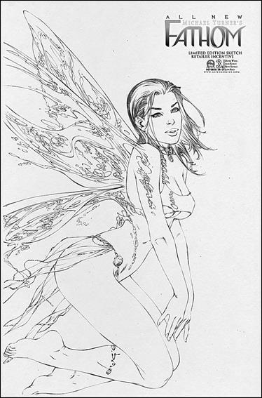 Michael Turner's Fathom (2013) issue 3-C e.Bas 1:xx Sketch Cover