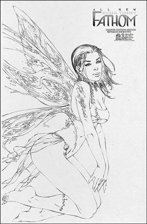 Michael Turner's Fathom (2013) issue 3-C e.Bas 1:xx Sketch Cover