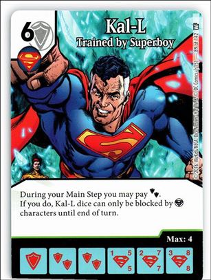 DC Comics Dice Masters World's Finest card 89 Kal-L: Trained by Superboy 