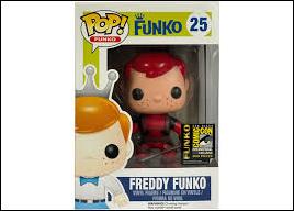 Pop! Funko - Freddy Funko figure 25 Freddy Funko (Deadpool Red). SDCC