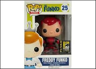 Pop! Funko - Freddy Funko figure 25 Freddy Funko (Deadpool Red). SDCC