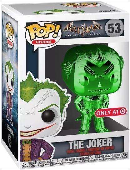 POP! Heroes figure 53-I The Joker (Green Chrome) Target Exclusive