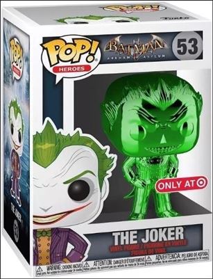 POP! Heroes figure 53-I The Joker (Green Chrome) Target Exclusive