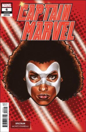 Captain Marvel (2023) issue 6-B Mark Brooks Headshot Cover