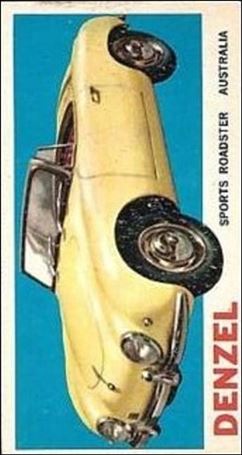 Sports Cars (1961) (Base Set) card 38 Denzel Sports Roadster