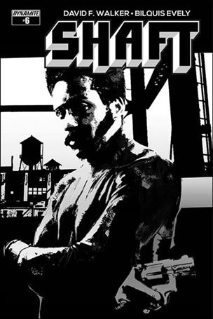Shaft issue 6-D Denys Cowan & Bill Sienkiewicz 1:10 B&W Cover