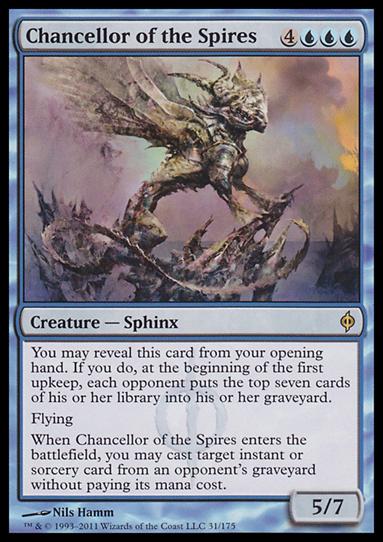 Magic the Gathering: New Phyrexia card 31 Chancellor of the Spires