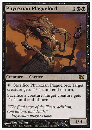 Magic the Gathering: 8th Edition (Base Set) card 153 Phyrexian Plaguelord