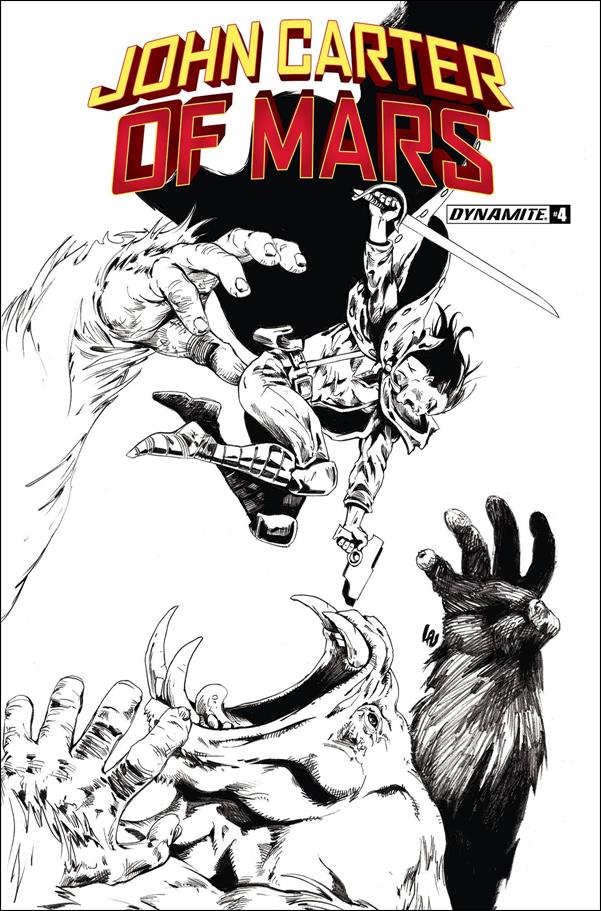 John Carter of Mars (2022) issue 4-J Jonathan Lau 1:7 Black & White Cover