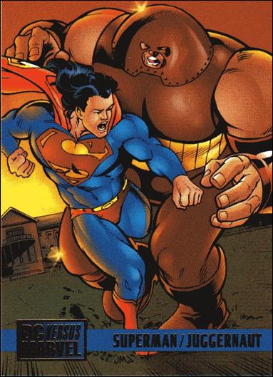 DC Versus Marvel / Marvel Versus DC (Base Set) card 80 Superman / Juggernaut