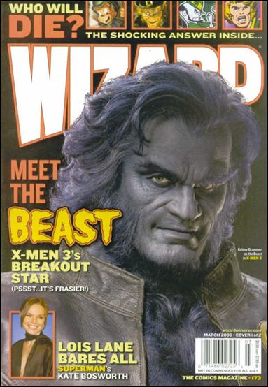 Wizard: The Comics Magazine issue 173 Kelsey Grammer as Beast Photo Cover