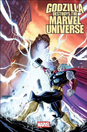 Godzilla Destroys the Marvel Universe issue 1-H Pete Woods 1:25 Cover