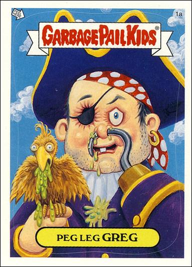 Garbage Pail Kids All-New Series 2 (Base Set)   card 1a Peg Leg Greg