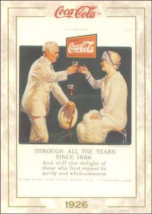 Coca-Cola Collection Series 1 (Base Set) card 25 Through All The Years