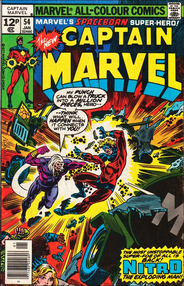 Captain Marvel (1968) issue 54-B UK Price Cover