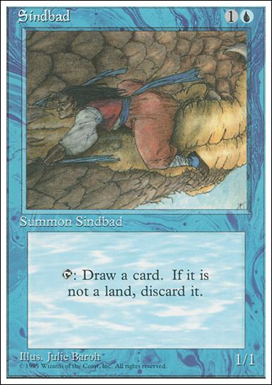 Magic the Gathering: 4th Edition (Base Set) card 100 Sindbad