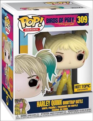 POP! Heroes figure 309 Harley Quinn Boobytrap Battle Hot Topic Exlcusive