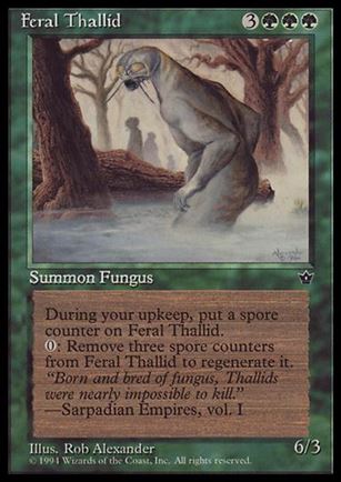 Magic the Gathering: Fallen Empires (Base Set) card 69 Feral Thallid