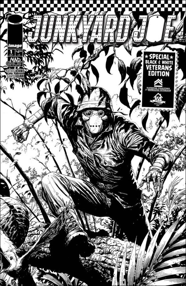 Junkyard Joe issue 1-F Veterans Edition B&W Cover A