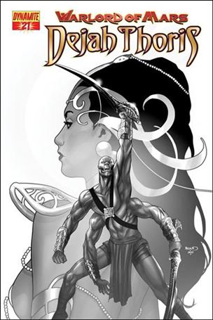 Warlord of Mars: Dejah Thoris issue 21-E Paul Renaud Black & White Cover 1/25