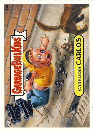 Garbage Pail Kids All-New Series 2 (Scratch 'n Stink Subset) card S4a Careless Carlos