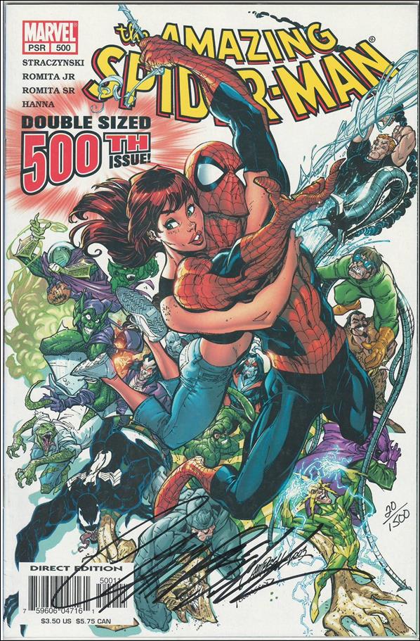 Amazing Spider-Man (1963) issue 500-C DF Signed by J. Scott Campbell 1/1500