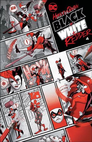 Harley Quinn: Black + White + Redder issue 4 Joe Quinones Cover