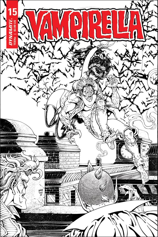 Vampirella (2019) issue 15-Q Will Robson 1:25 Black & White Cover