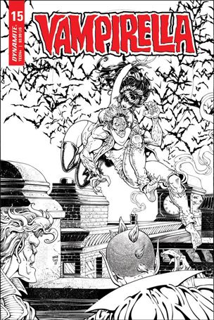 Vampirella (2019) issue 15-Q Will Robson 1:25 Black & White Cover